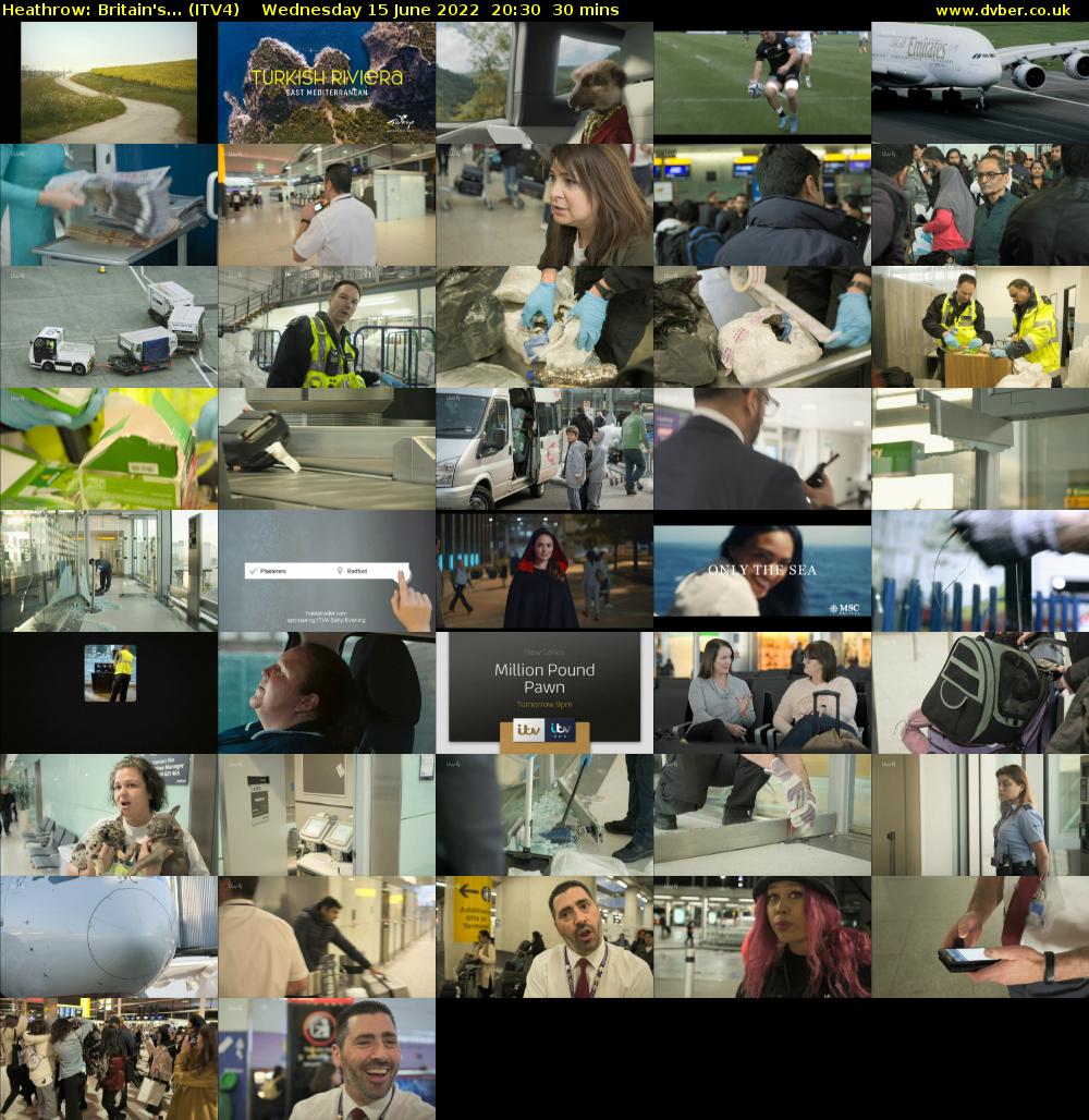 Heathrow: Britain's... (ITV4) Wednesday 15 June 2022 20:30 - 21:00