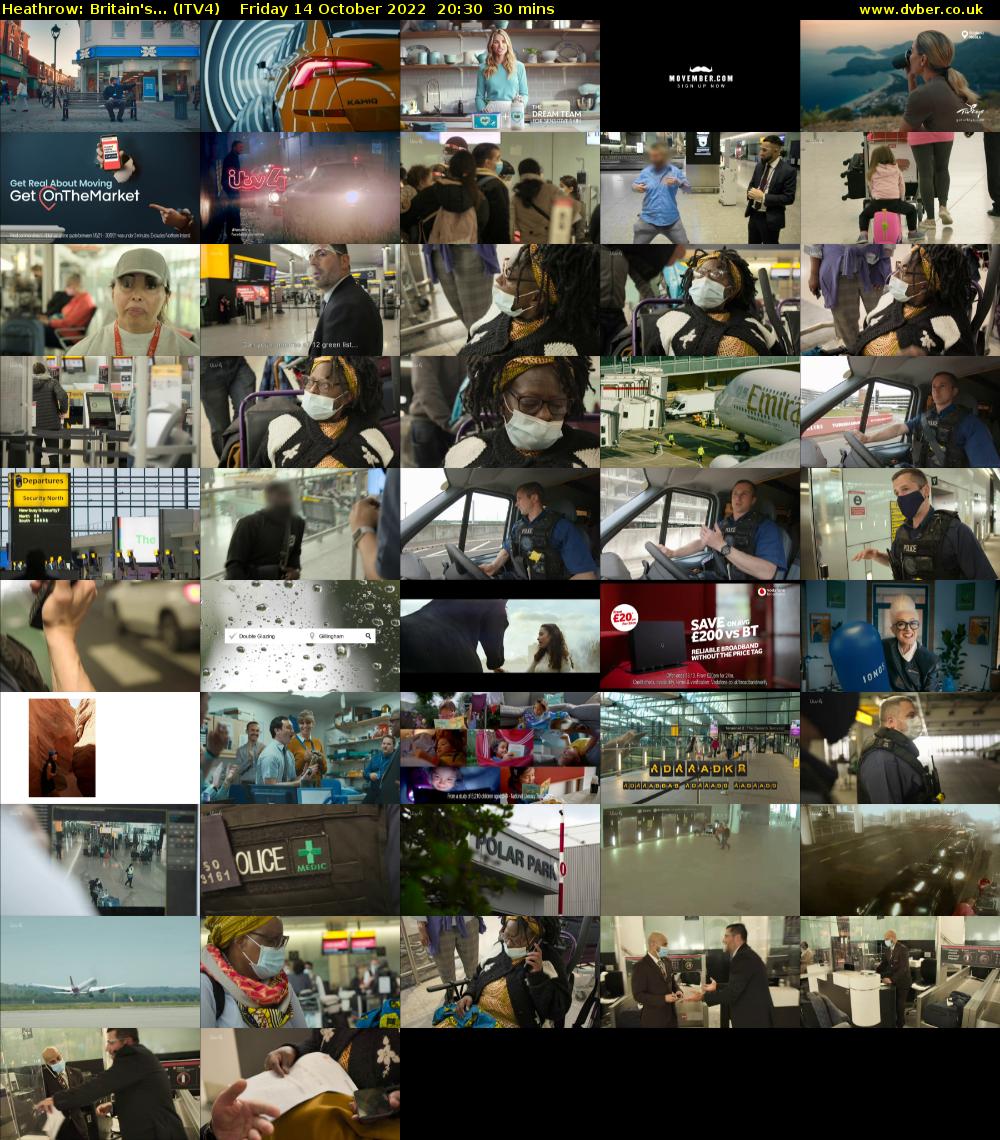 Heathrow: Britain's... (ITV4) Friday 14 October 2022 20:30 - 21:00