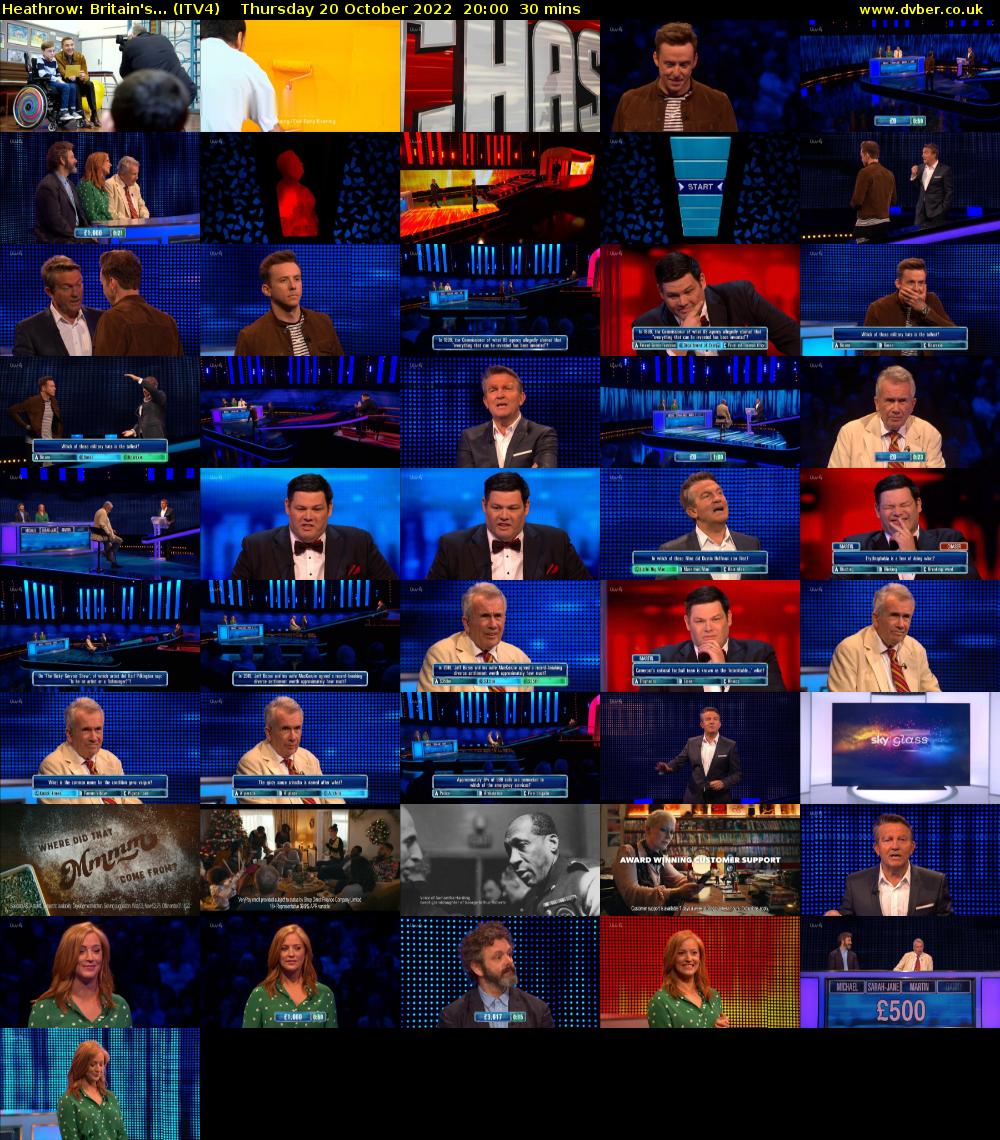 Heathrow: Britain's... (ITV4) Thursday 20 October 2022 20:00 - 20:30