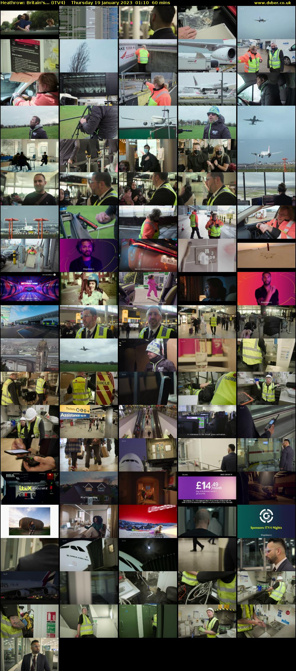 Heathrow: Britain's... (ITV4) Thursday 19 January 2023 01:10 - 02:10