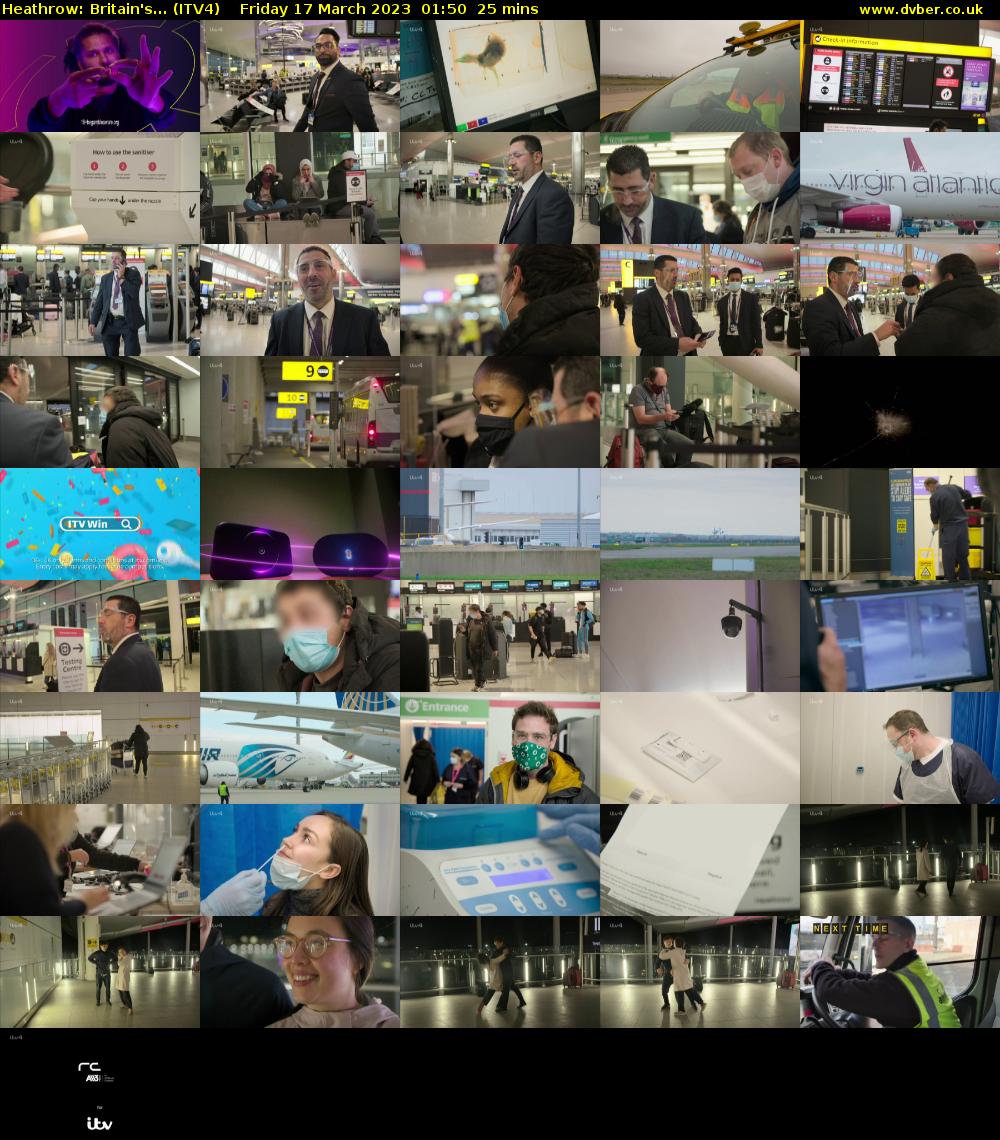 Heathrow: Britain's... (ITV4) Friday 17 March 2023 01:50 - 02:15
