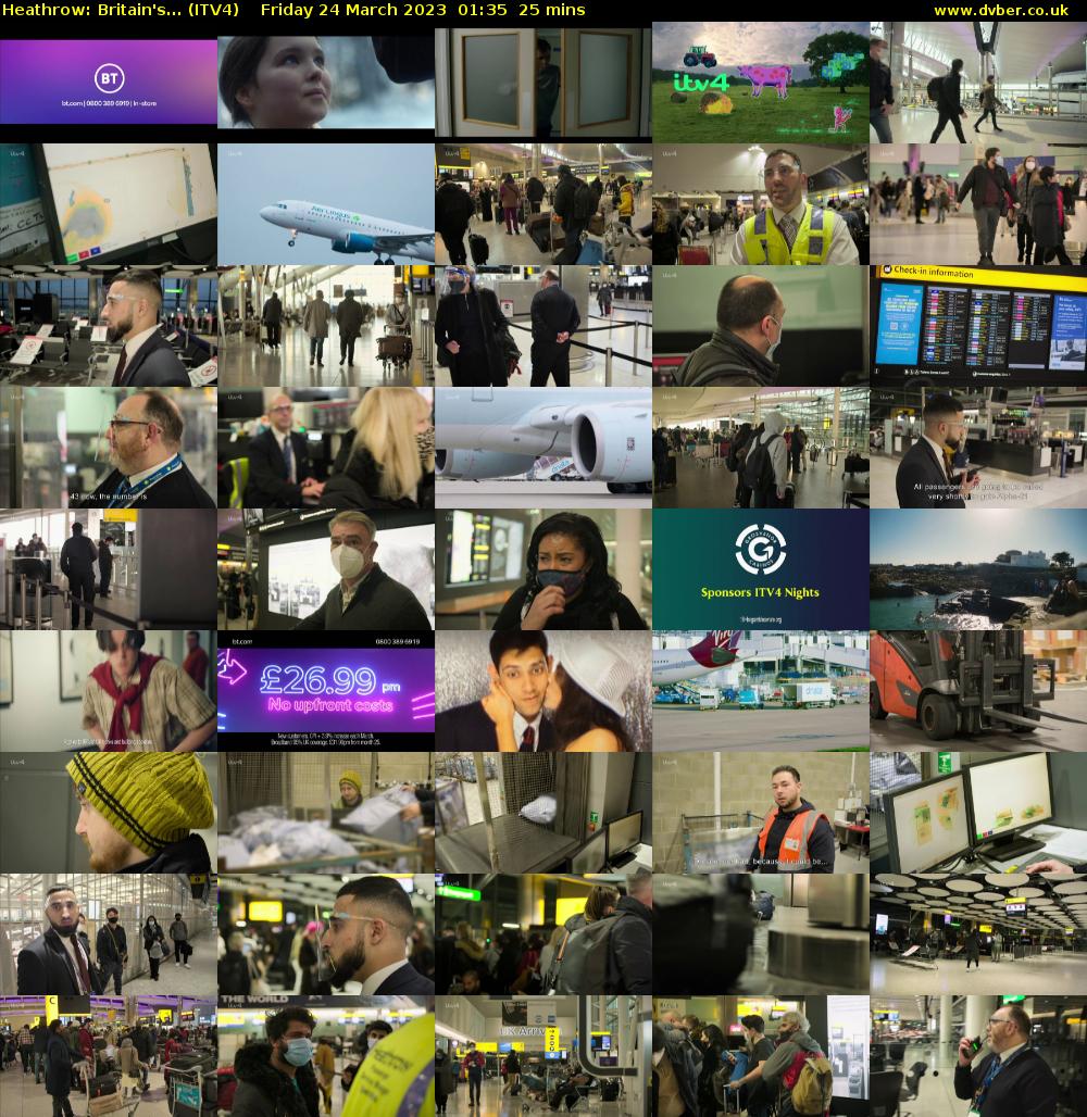 Heathrow: Britain's... (ITV4) Friday 24 March 2023 01:35 - 02:00
