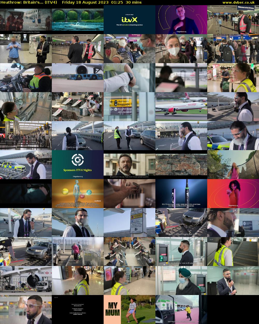 Heathrow: Britain's... (ITV4) Friday 18 August 2023 01:25 - 01:55