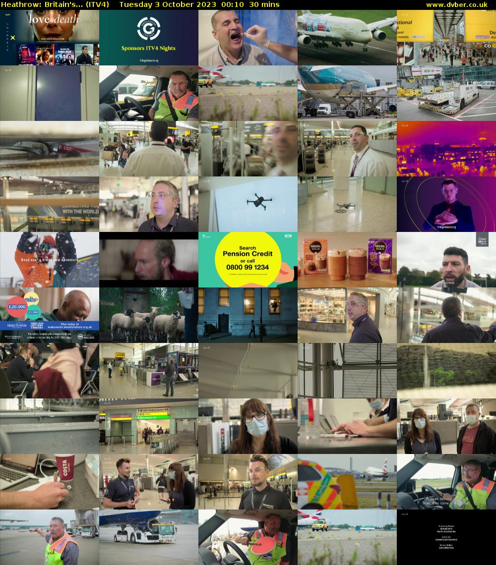 Heathrow: Britain's... (ITV4) Tuesday 3 October 2023 00:10 - 00:40