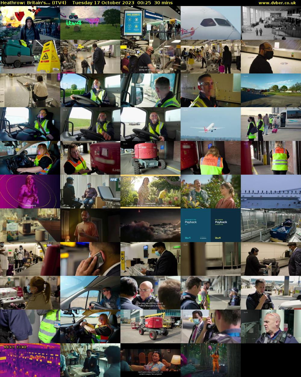 Heathrow: Britain's... (ITV4) Tuesday 17 October 2023 00:25 - 00:55