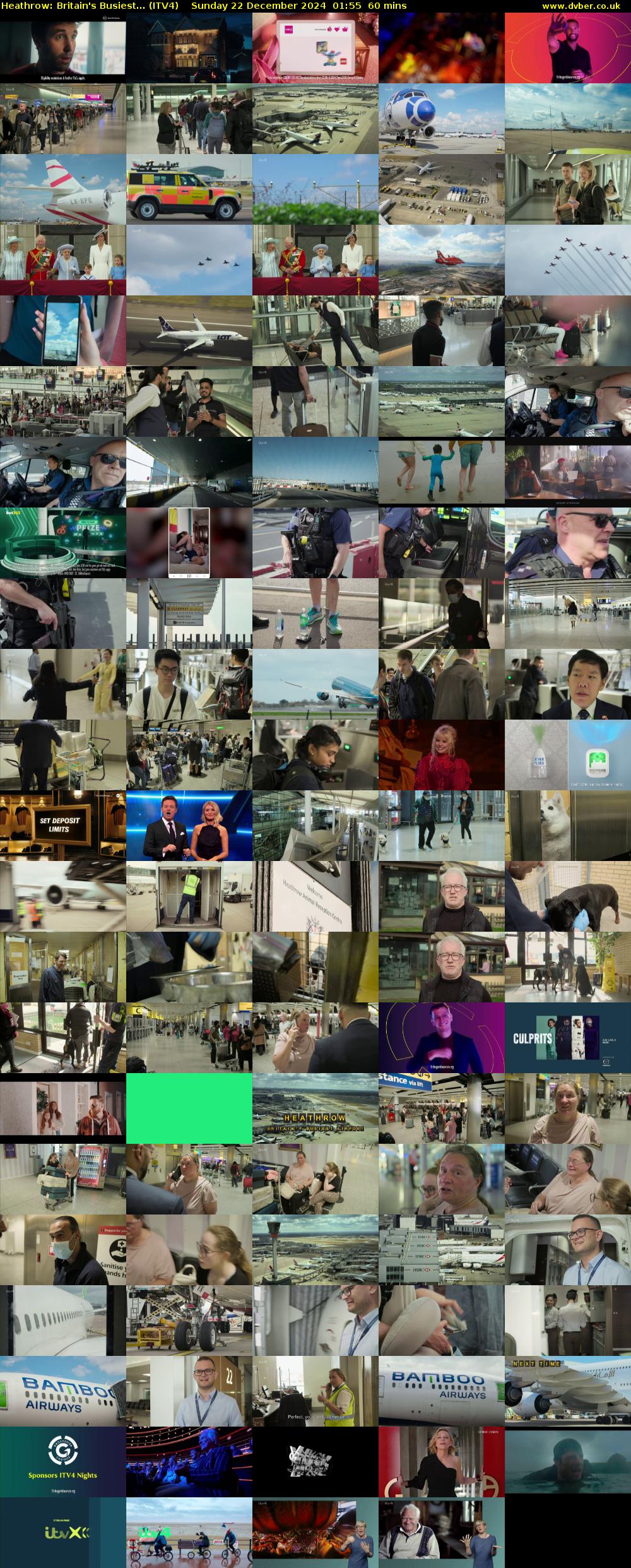 Heathrow: Britain's Busiest... (ITV4) Sunday 22 December 2024 01:55 - 02:55