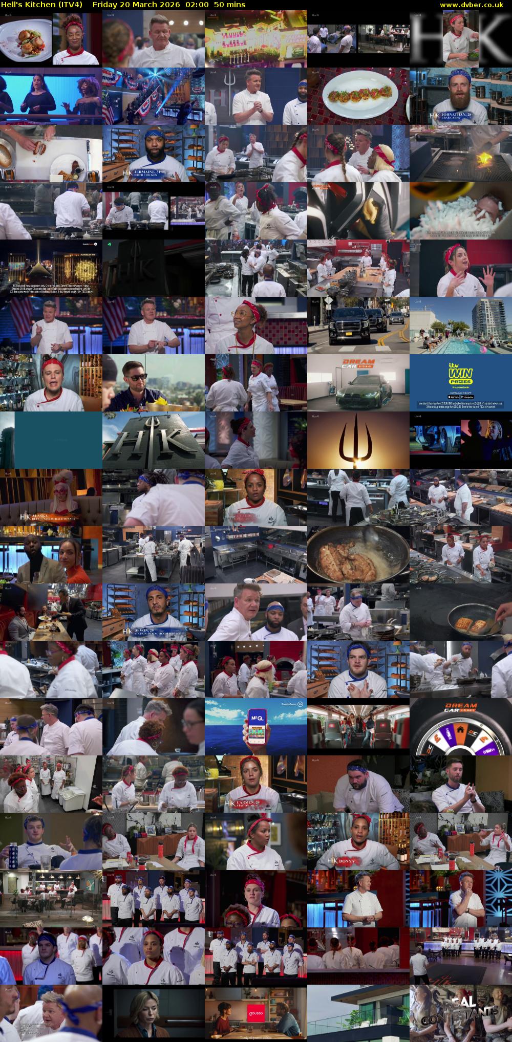 Hell's Kitchen (ITV4) Friday 20 March 2026 02:00 - 02:50