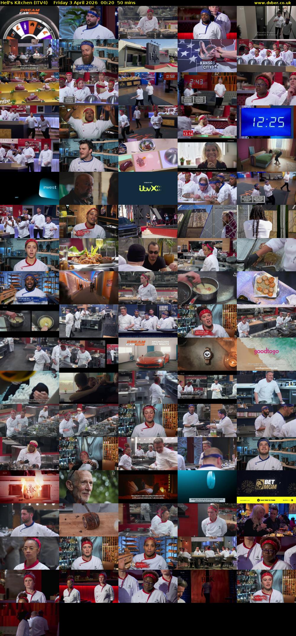 Hell's Kitchen (ITV4) Friday 3 April 2026 00:20 - 01:10
