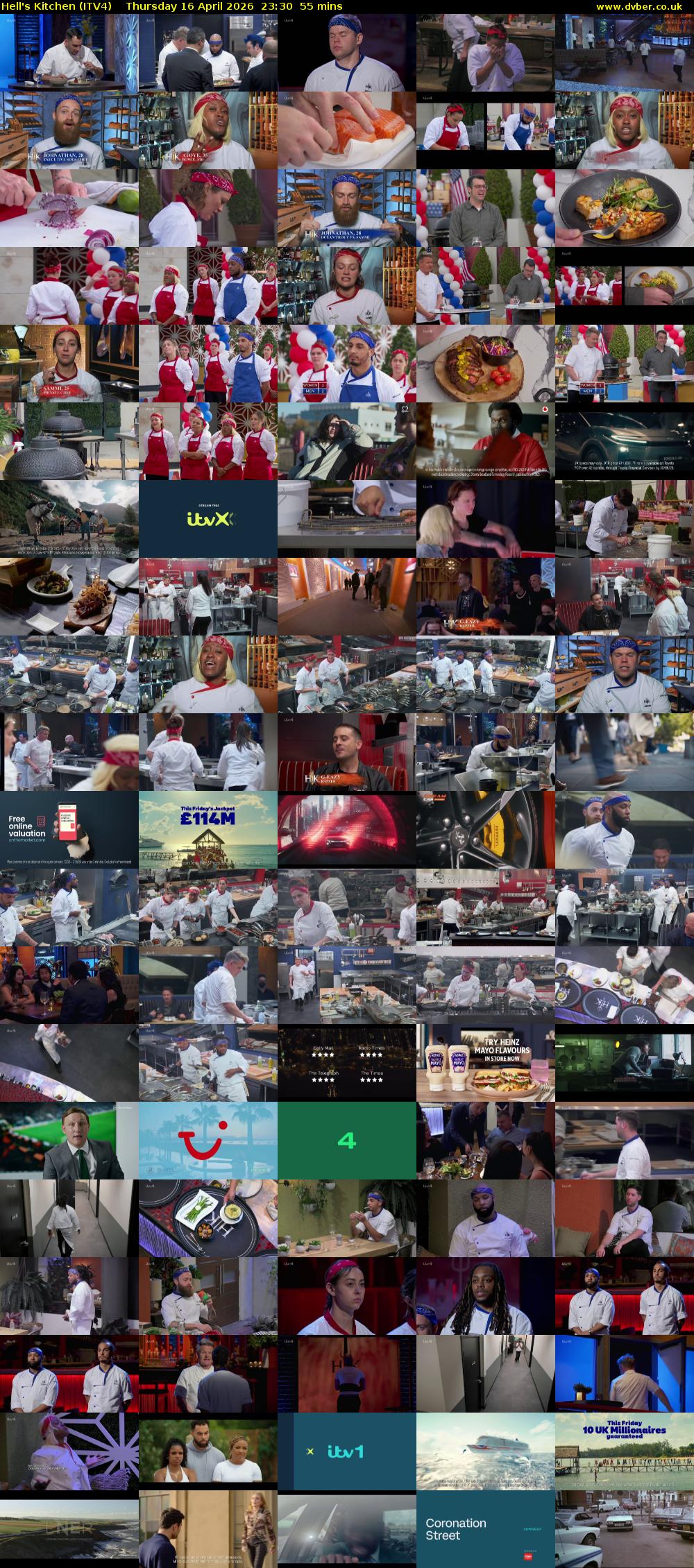 Hell's Kitchen (ITV4) Thursday 16 April 2026 23:30 - 00:25