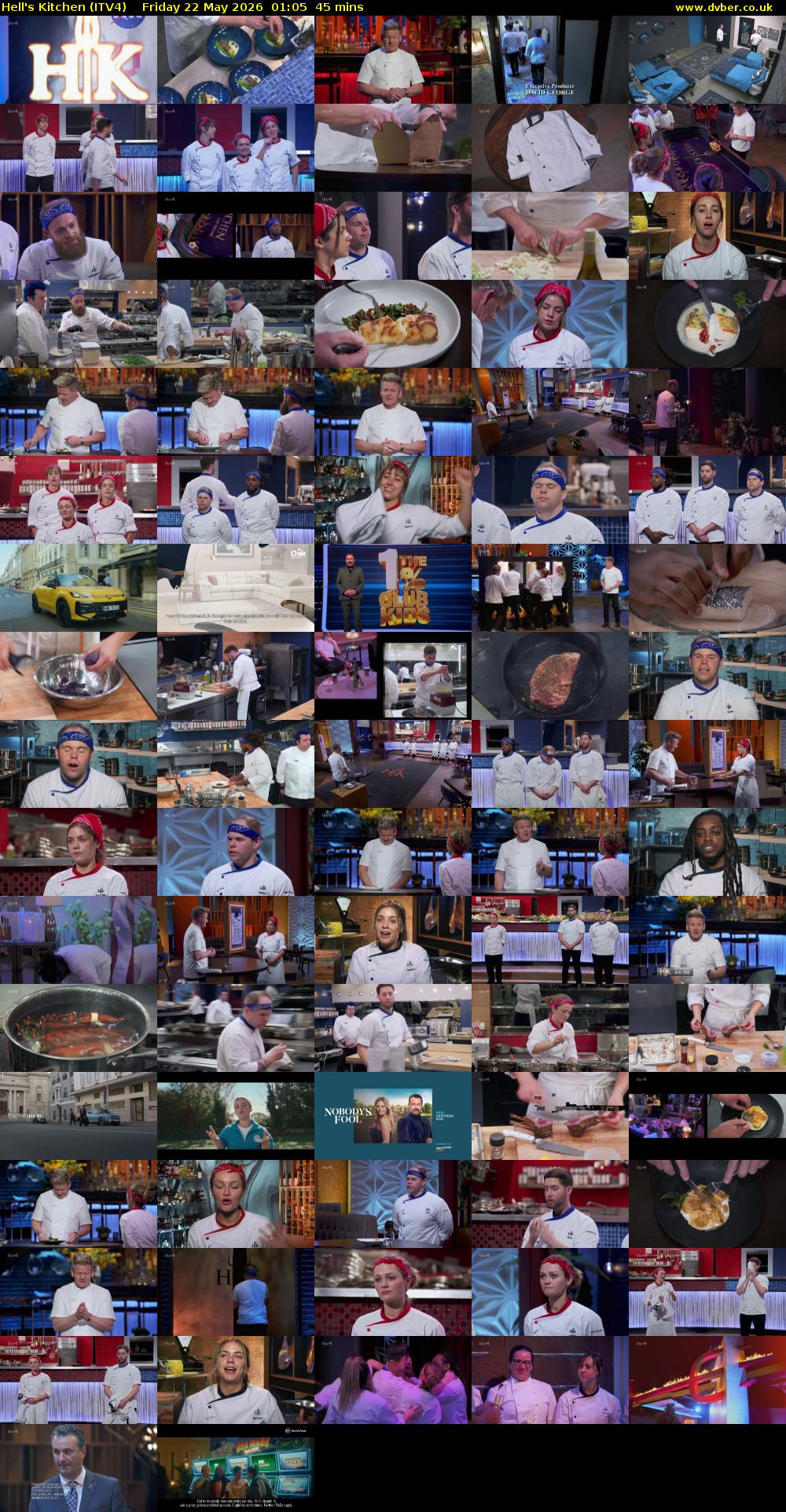 Hell's Kitchen (ITV4) Friday 22 May 2026 01:05 - 01:50