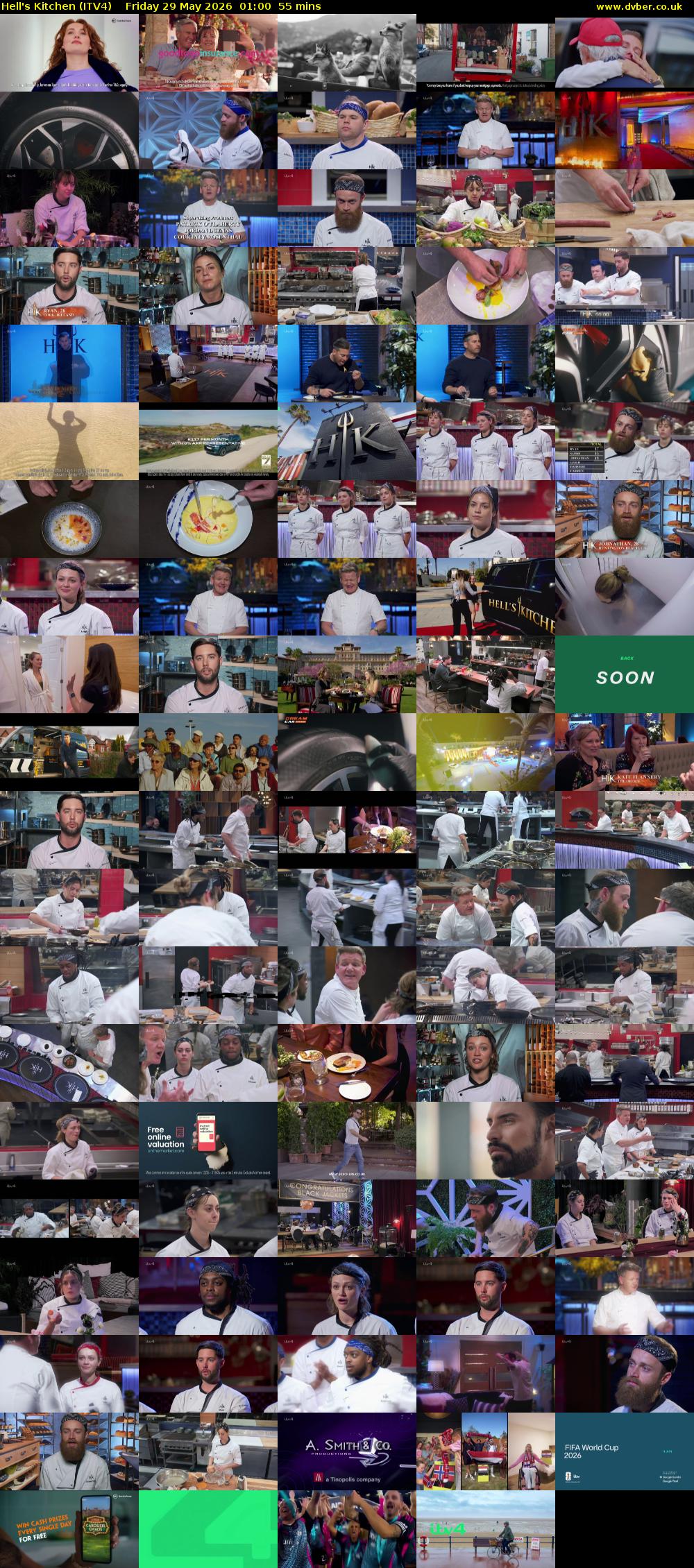 Hell's Kitchen (ITV4) Friday 29 May 2026 01:00 - 01:55