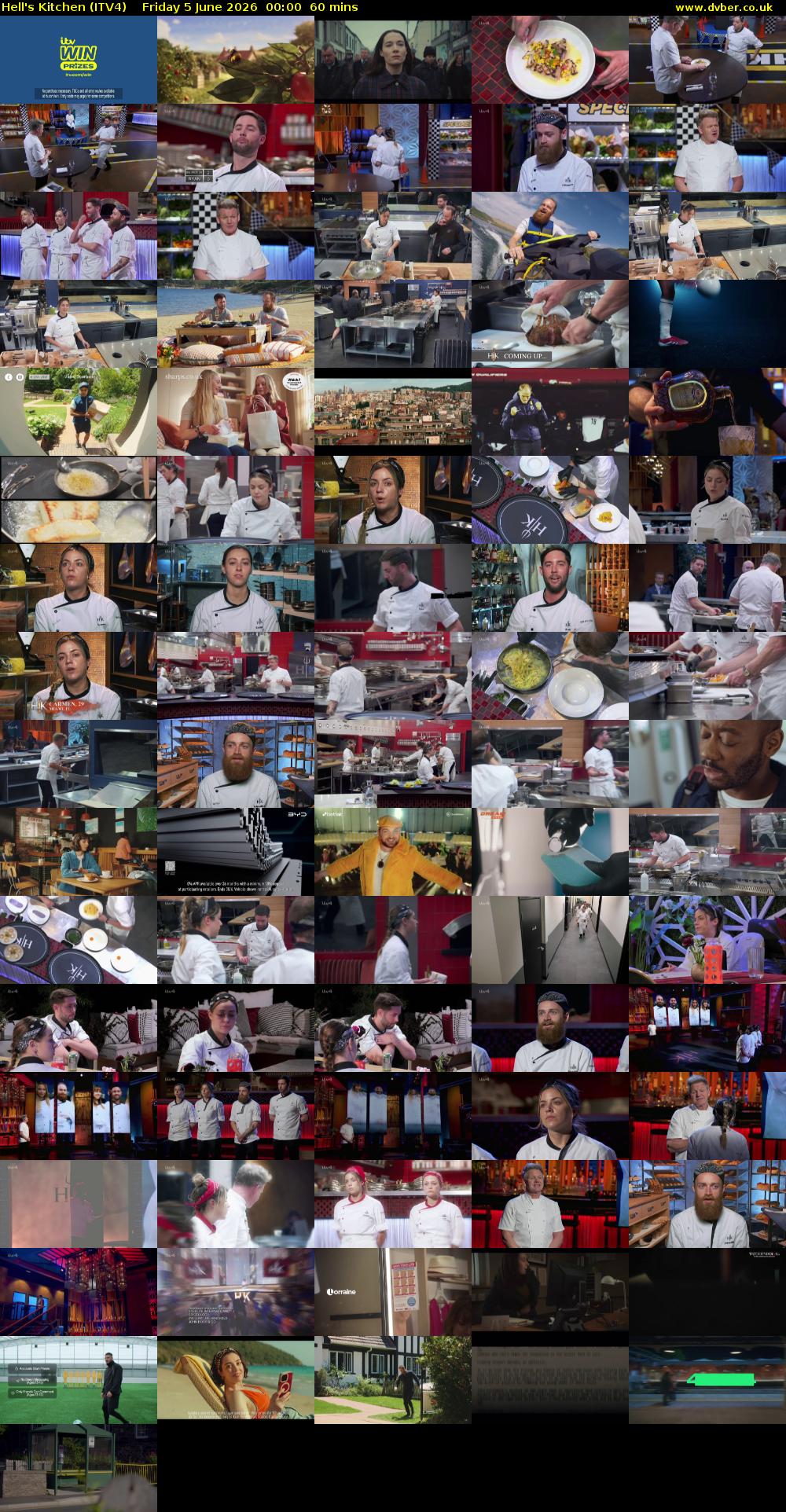 Hell's Kitchen (ITV4) Friday 5 June 2026 00:00 - 01:00