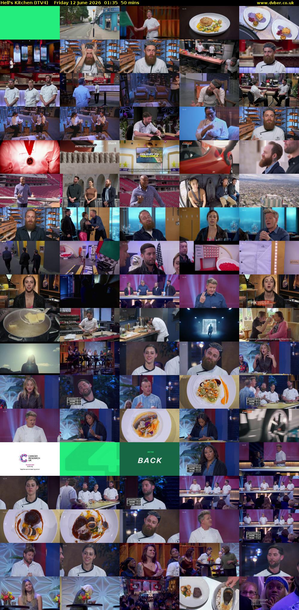 Hell's Kitchen (ITV4) Friday 12 June 2026 01:35 - 02:25