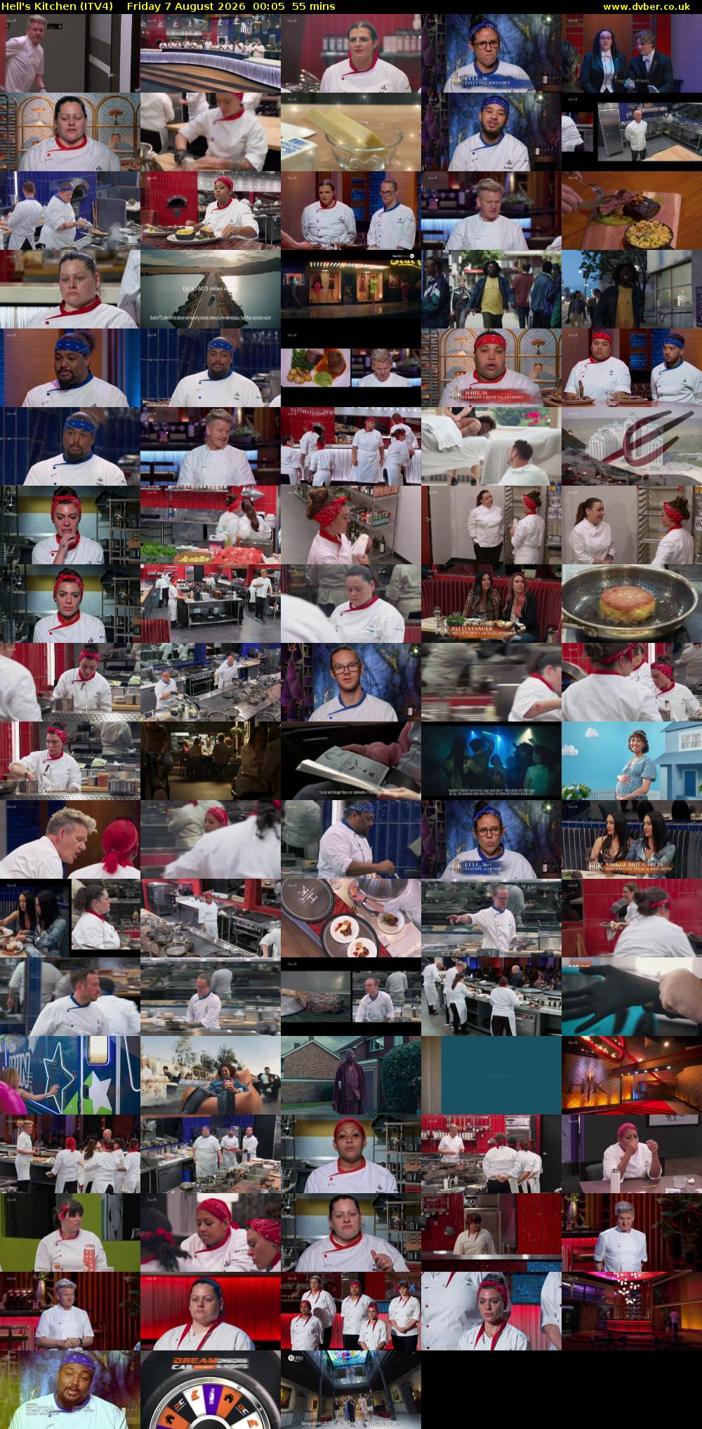 Hell's Kitchen (ITV4) Friday 7 August 2026 00:05 - 01:00