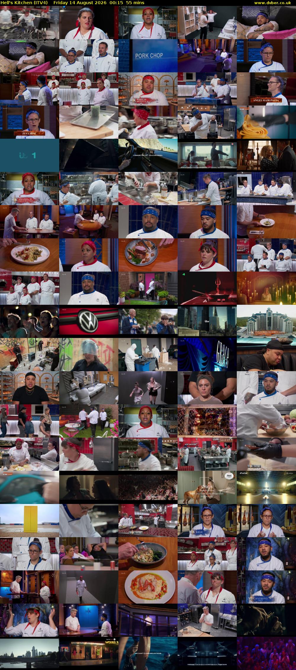 Hell's Kitchen (ITV4) Friday 14 August 2026 00:15 - 01:10