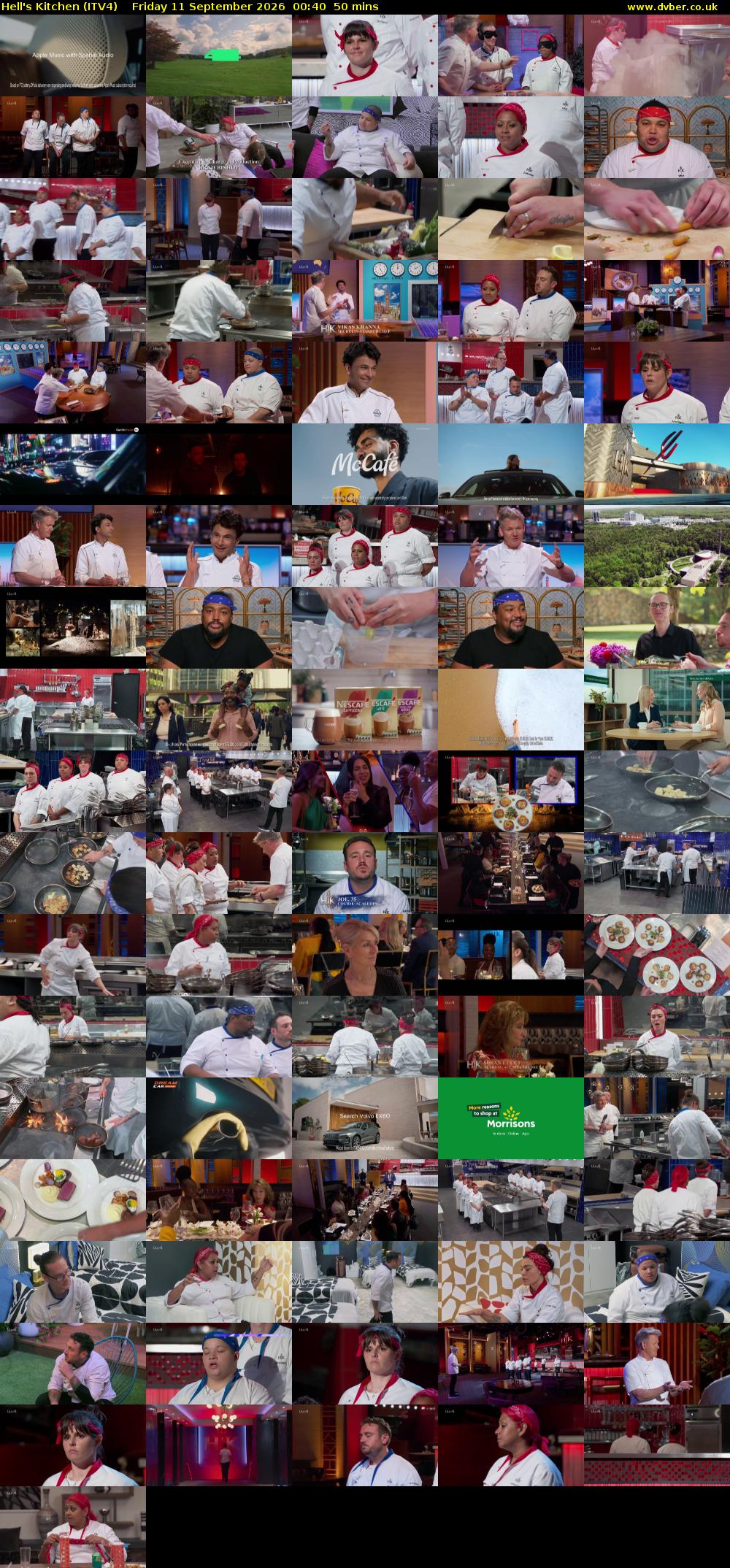 Hell's Kitchen (ITV4) Friday 11 September 2026 00:40 - 01:30