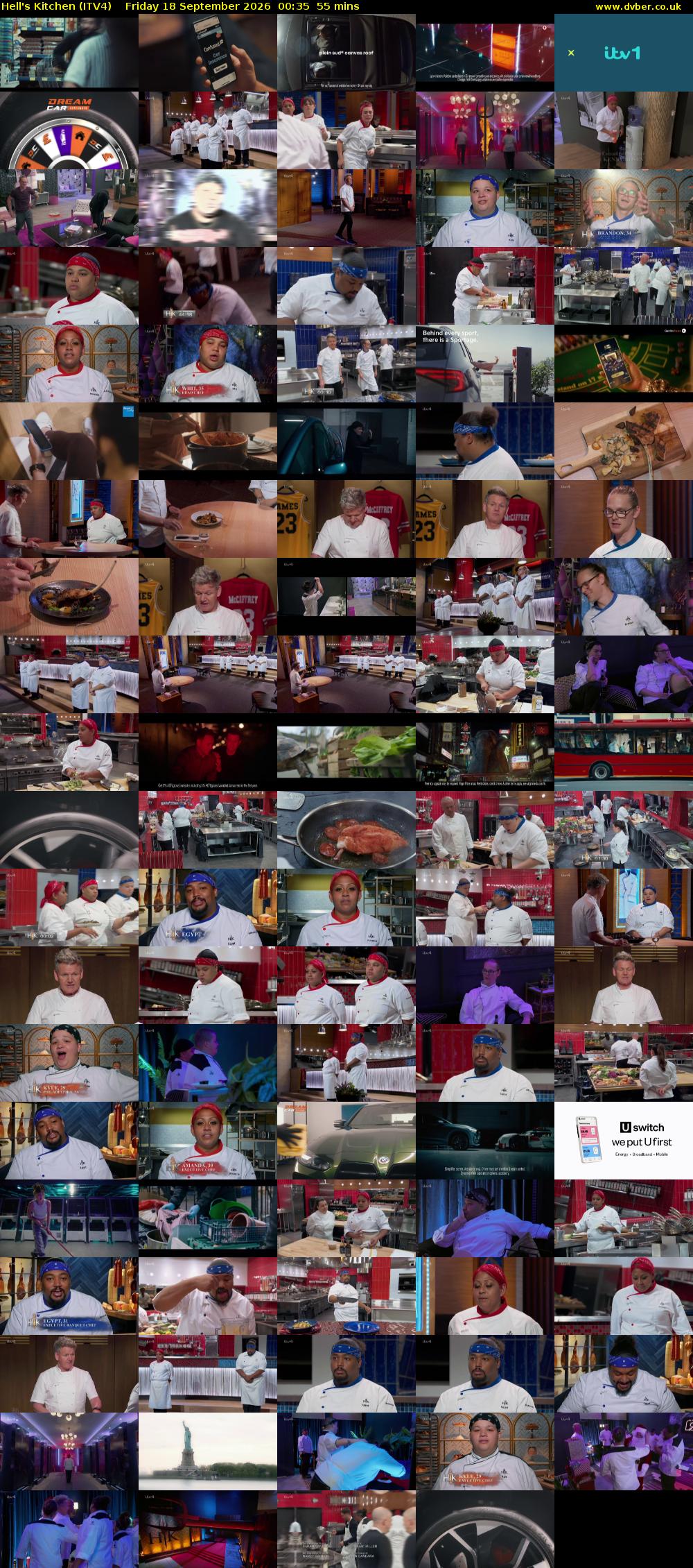Hell's Kitchen (ITV4) Friday 18 September 2026 00:35 - 01:30