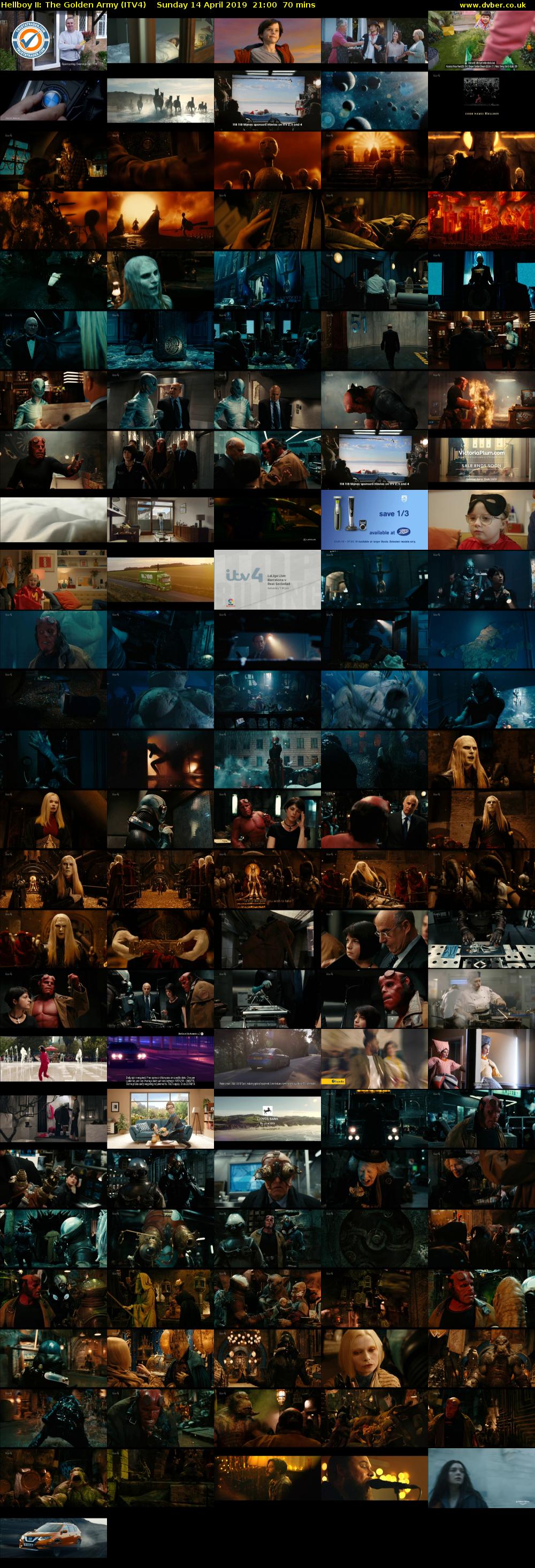Hellboy II: The Golden Army (ITV4) Sunday 14 April 2019 21:00 - 22:10