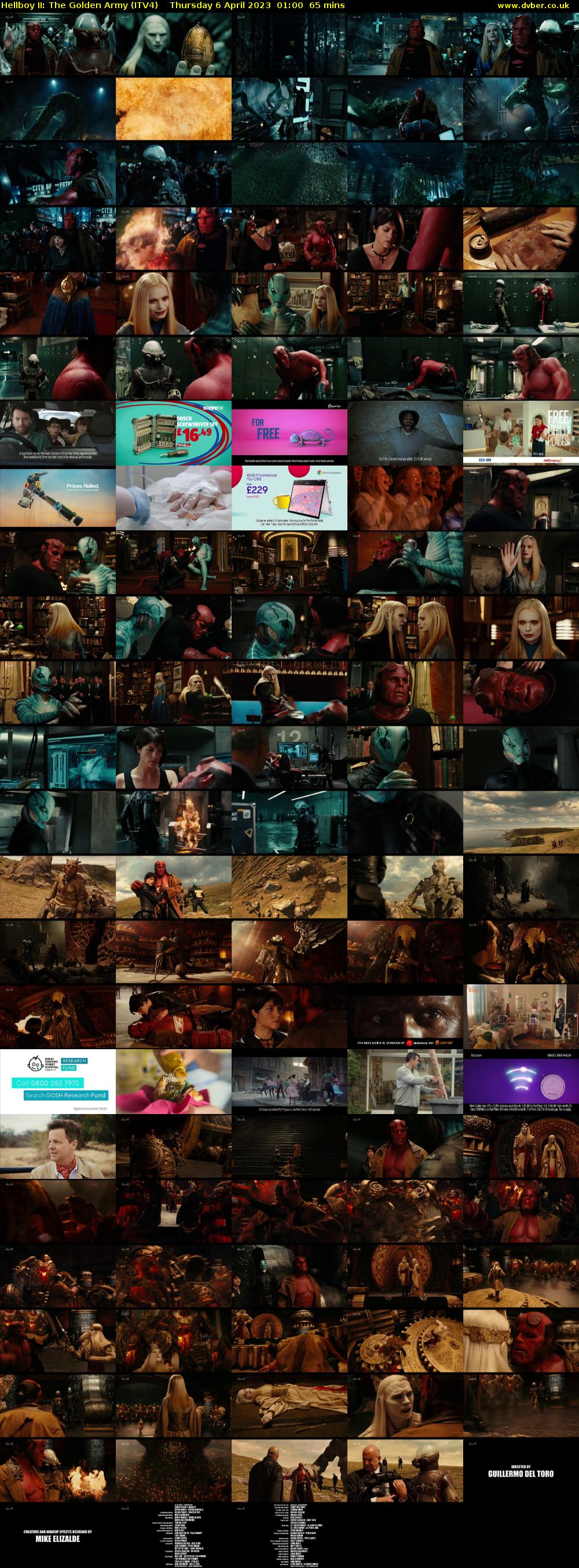 Hellboy II: The Golden Army (ITV4) Thursday 6 April 2023 01:00 - 02:05