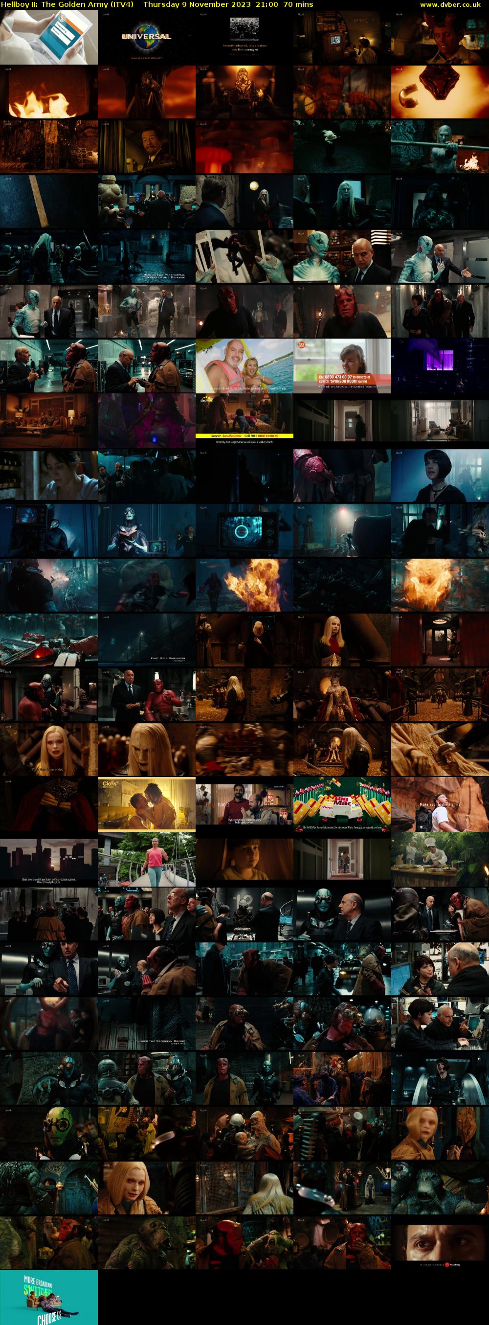 Hellboy II: The Golden Army (ITV4) Thursday 9 November 2023 21:00 - 22:10