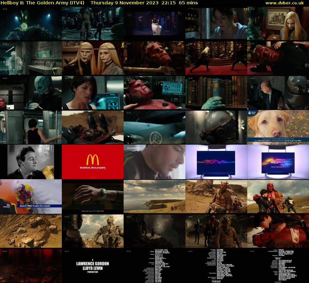 Hellboy II: The Golden Army (ITV4) Thursday 9 November 2023 22:15 - 23:20