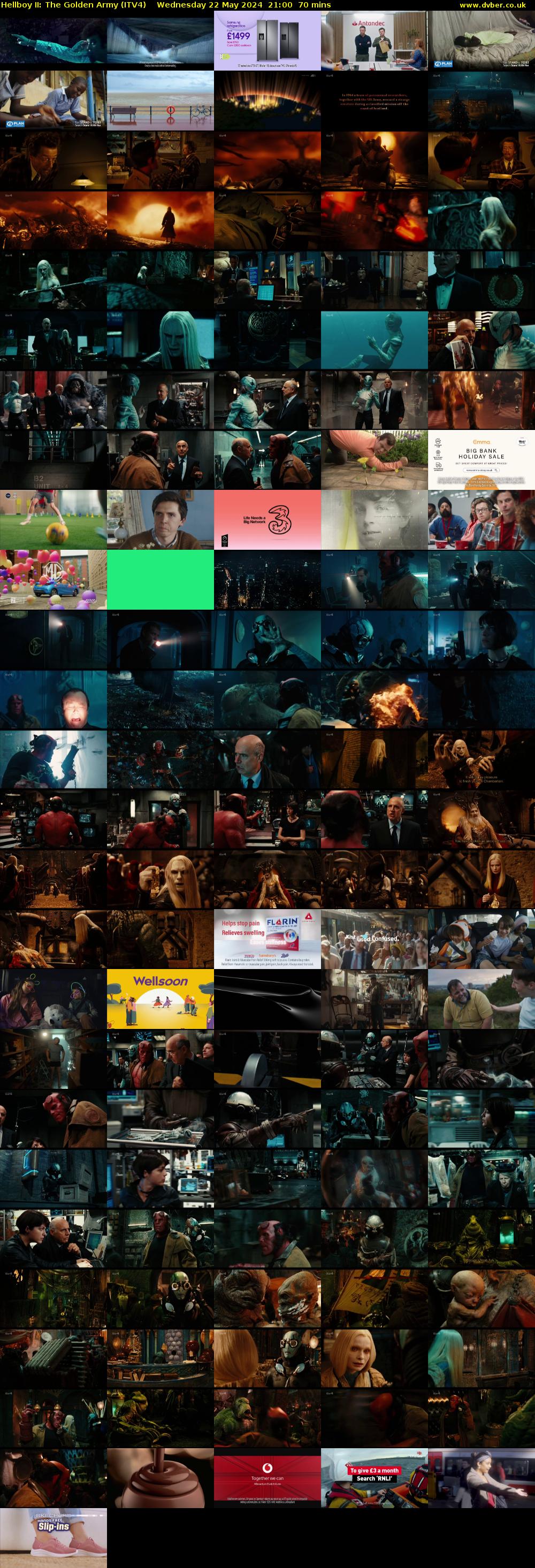 Hellboy II: The Golden Army (ITV4) Wednesday 22 May 2024 21:00 - 22:10