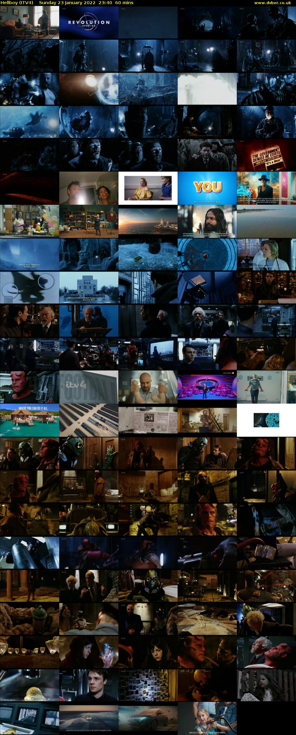 Hellboy (ITV4) Sunday 23 January 2022 23:40 - 00:40