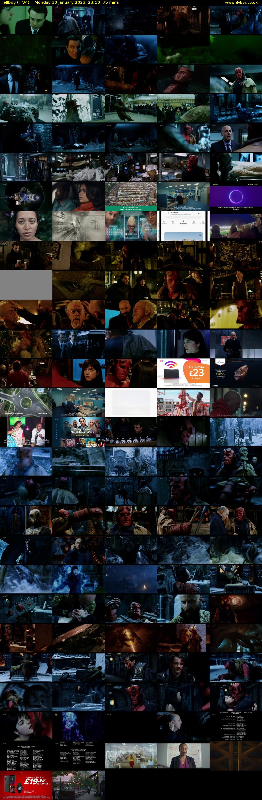 Hellboy (ITV4) Monday 30 January 2023 23:10 - 00:25