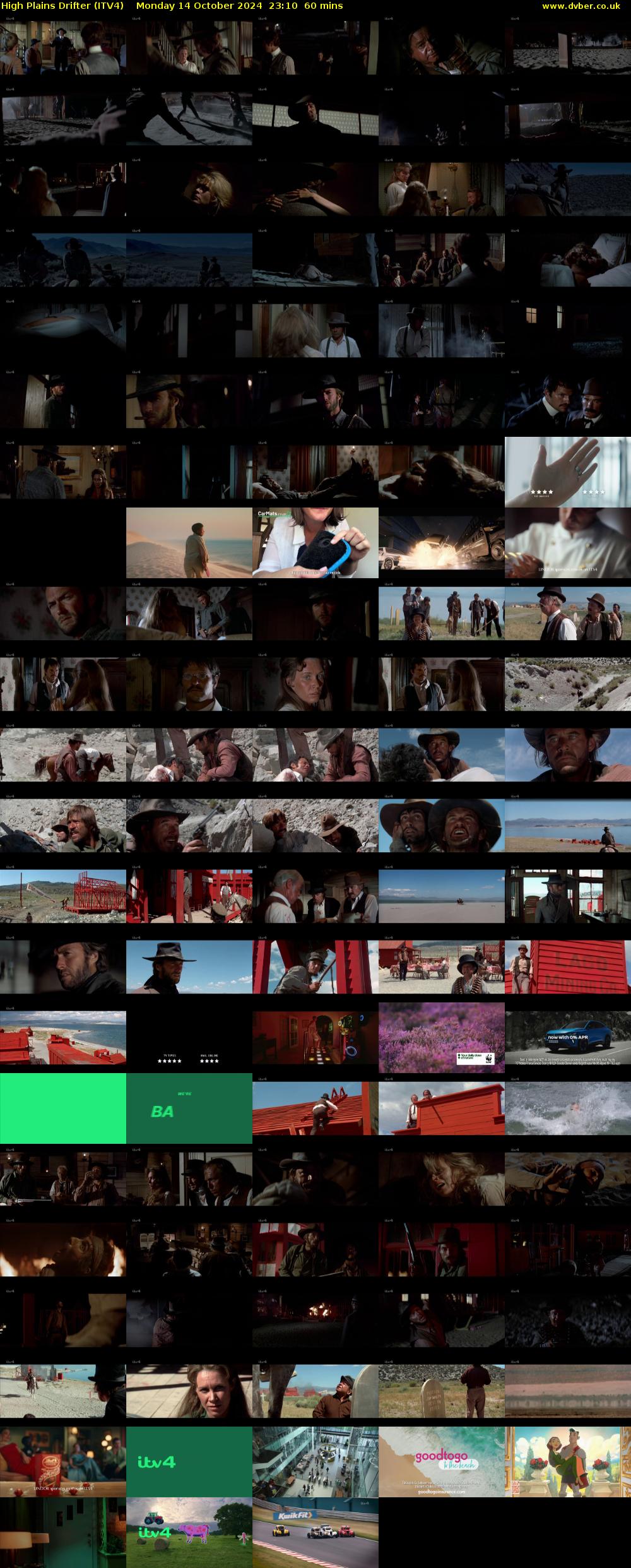 High Plains Drifter (ITV4) Monday 14 October 2024 23:10 - 00:10