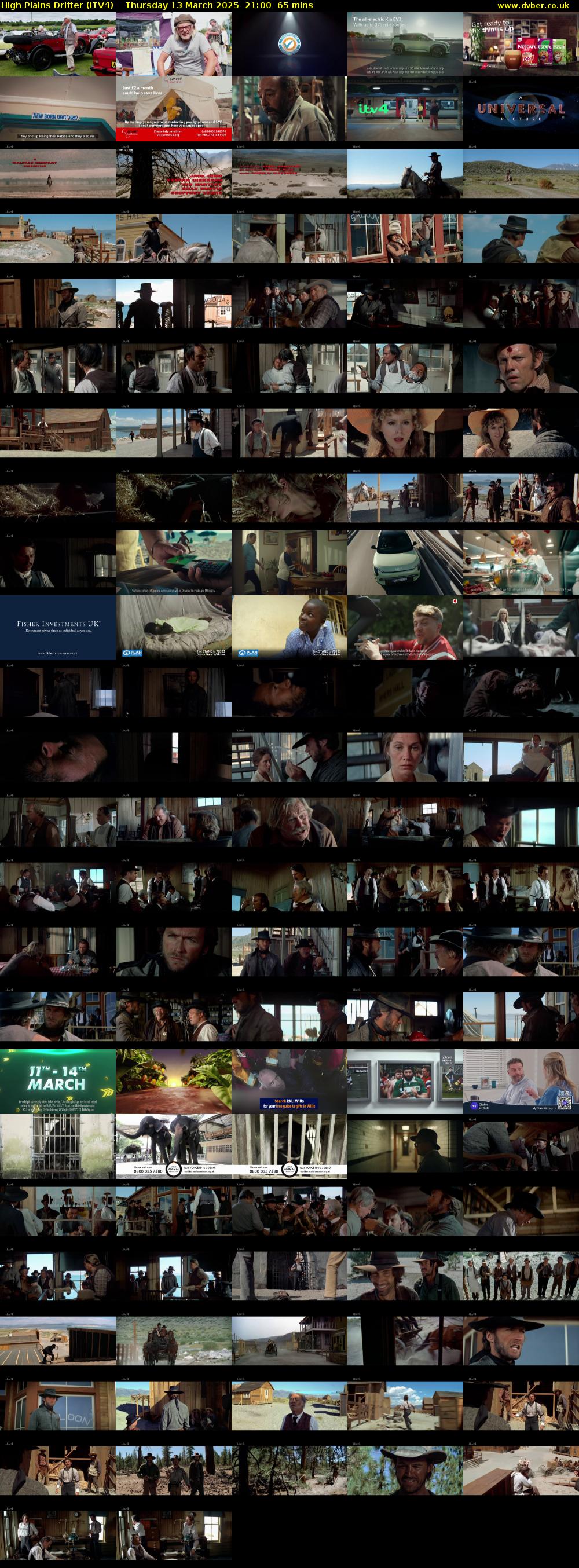 High Plains Drifter (ITV4) Thursday 13 March 2025 21:00 - 22:05