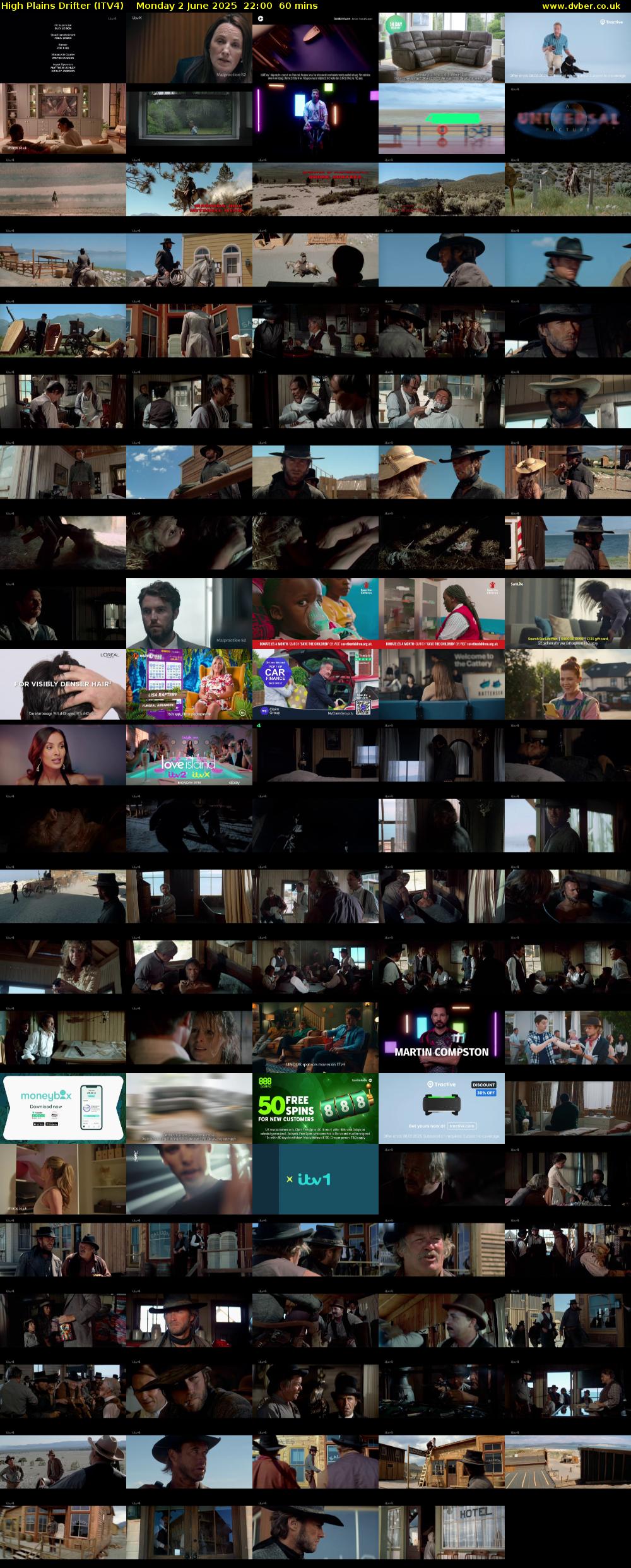 High Plains Drifter (ITV4) Monday 2 June 2025 22:00 - 23:00