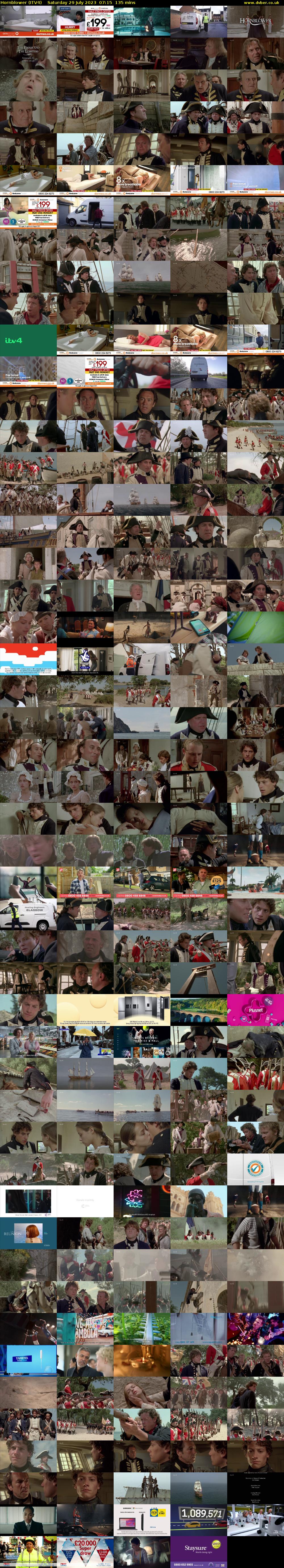 Hornblower (ITV4) Saturday 29 July 2023 07:15 - 09:30