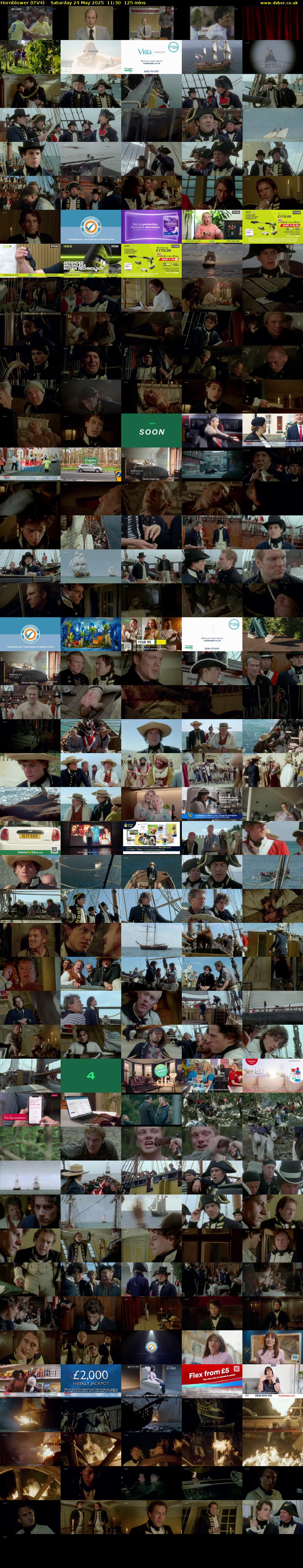 Hornblower (ITV4) Saturday 24 May 2025 11:30 - 13:35