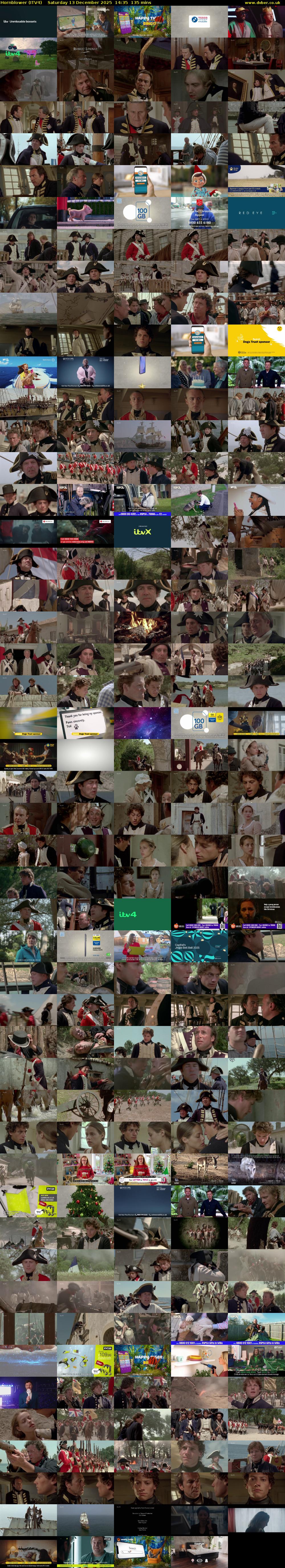 Hornblower (ITV4) Saturday 13 December 2025 14:35 - 16:50