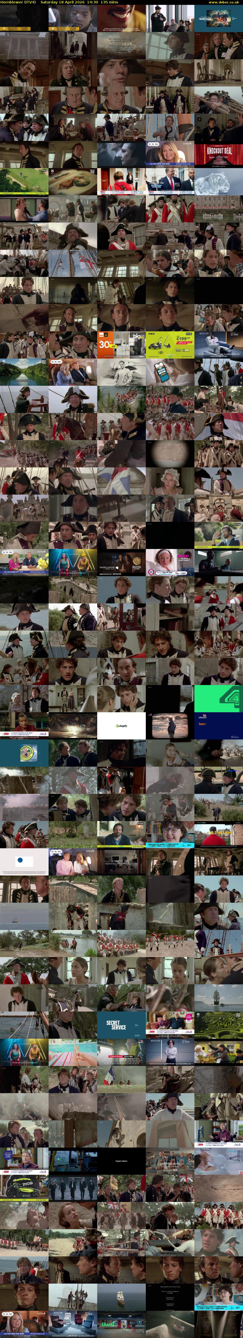 Hornblower (ITV4) Saturday 18 April 2026 14:30 - 16:45