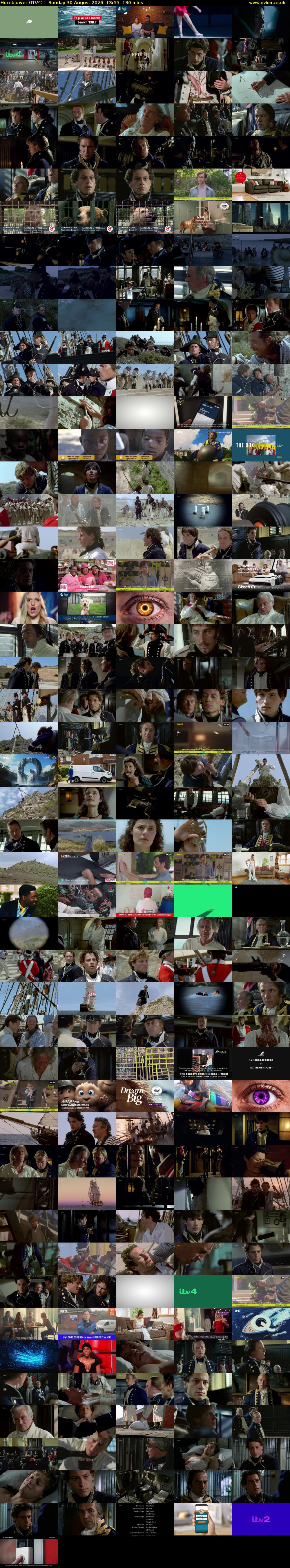 Hornblower (ITV4) Sunday 30 August 2026 13:55 - 16:05
