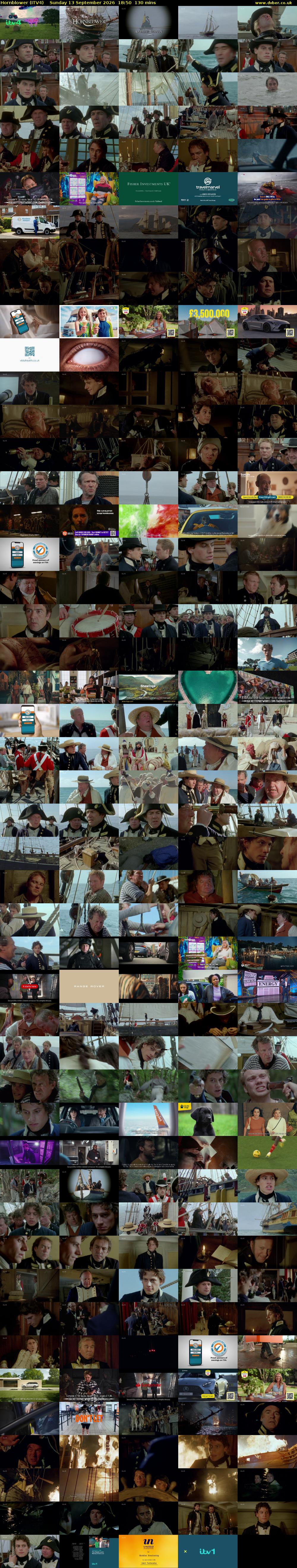 Hornblower (ITV4) Sunday 13 September 2026 18:50 - 21:00