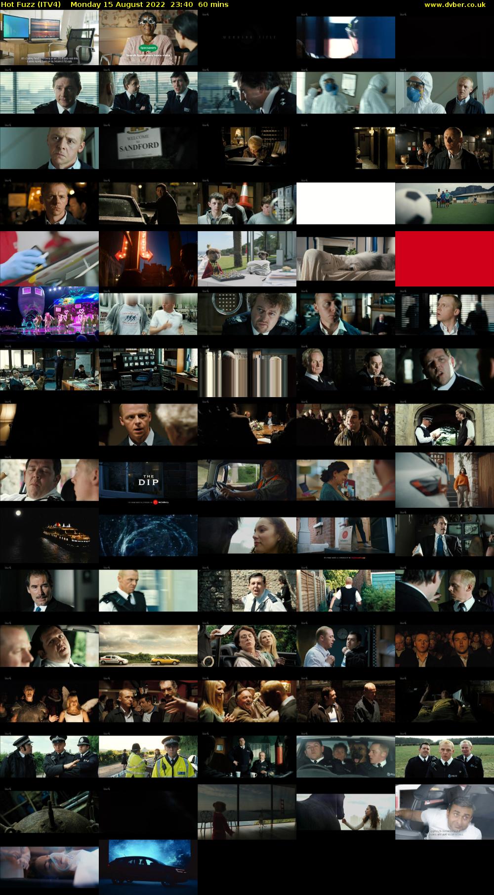 Hot Fuzz (ITV4) Monday 15 August 2022 23:40 - 00:40