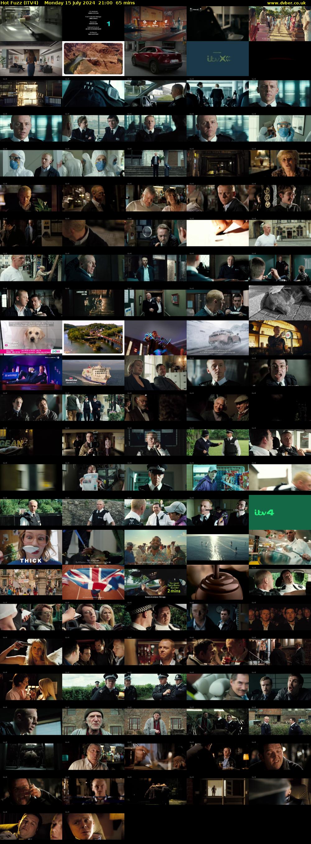 Hot Fuzz (ITV4) Monday 15 July 2024 21:00 - 22:05