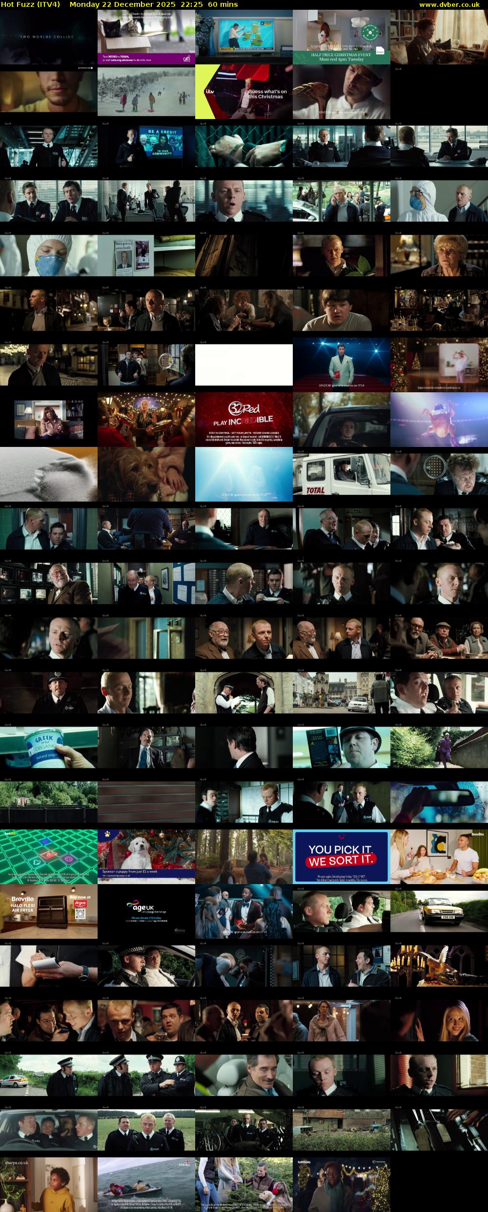 Hot Fuzz (ITV4) Monday 22 December 2025 22:25 - 23:25