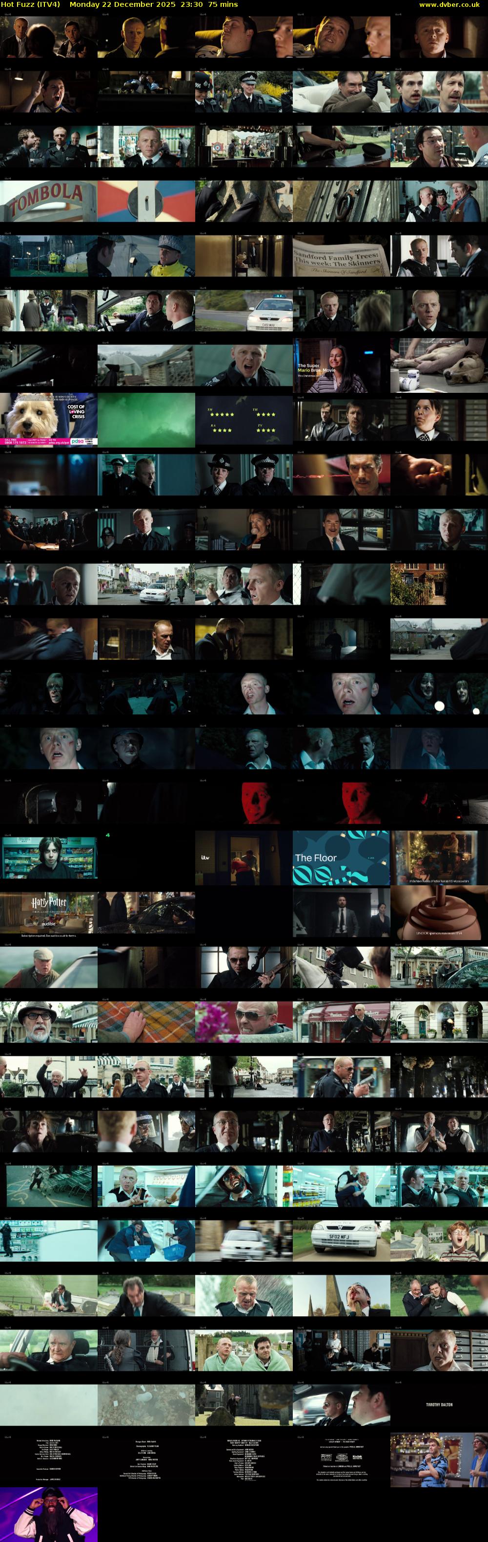 Hot Fuzz (ITV4) Monday 22 December 2025 23:30 - 00:45