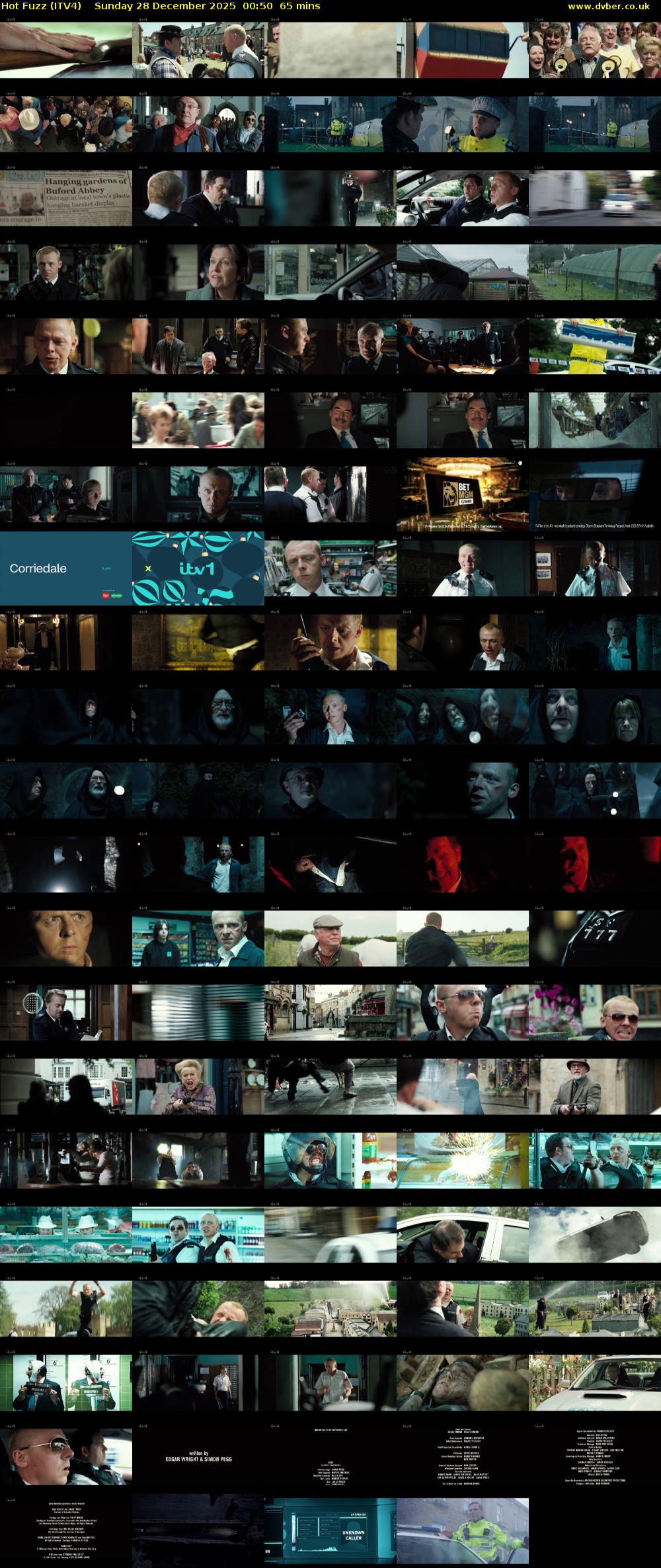 Hot Fuzz (ITV4) Sunday 28 December 2025 00:50 - 01:55