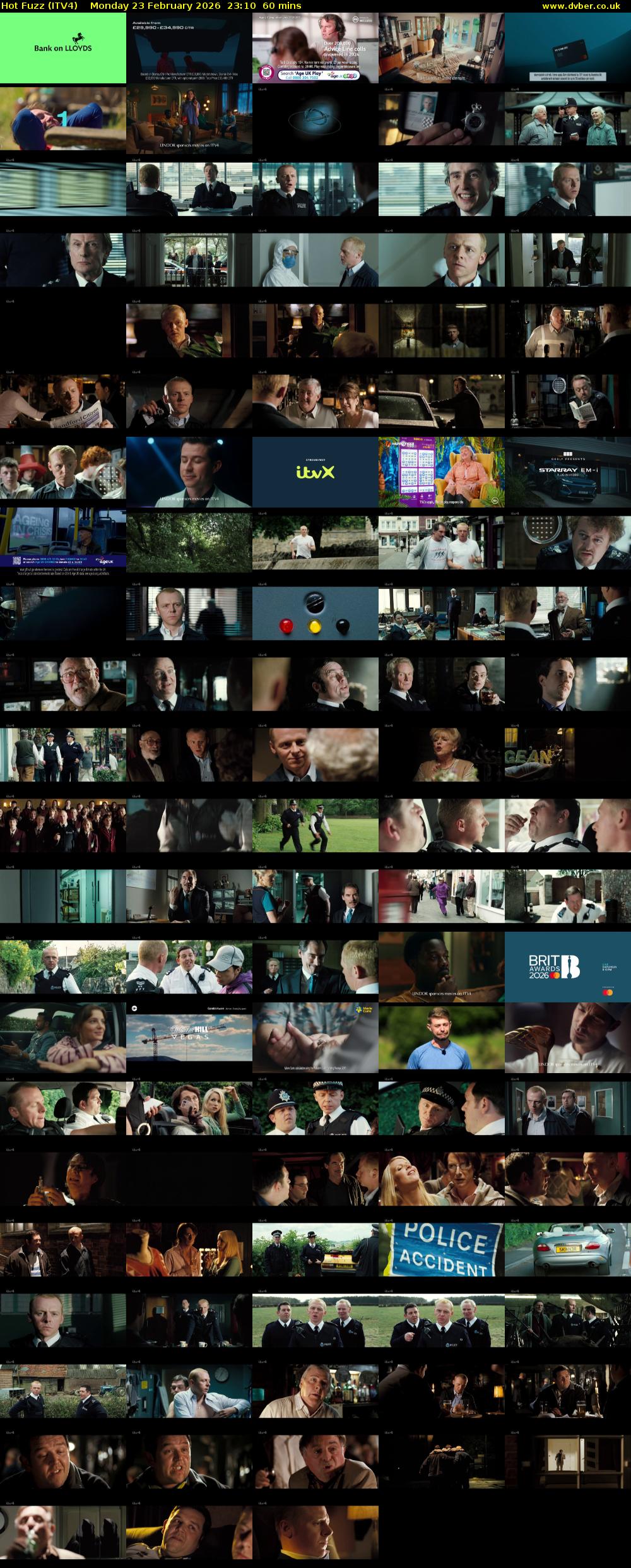 Hot Fuzz (ITV4) Monday 23 February 2026 23:10 - 00:10