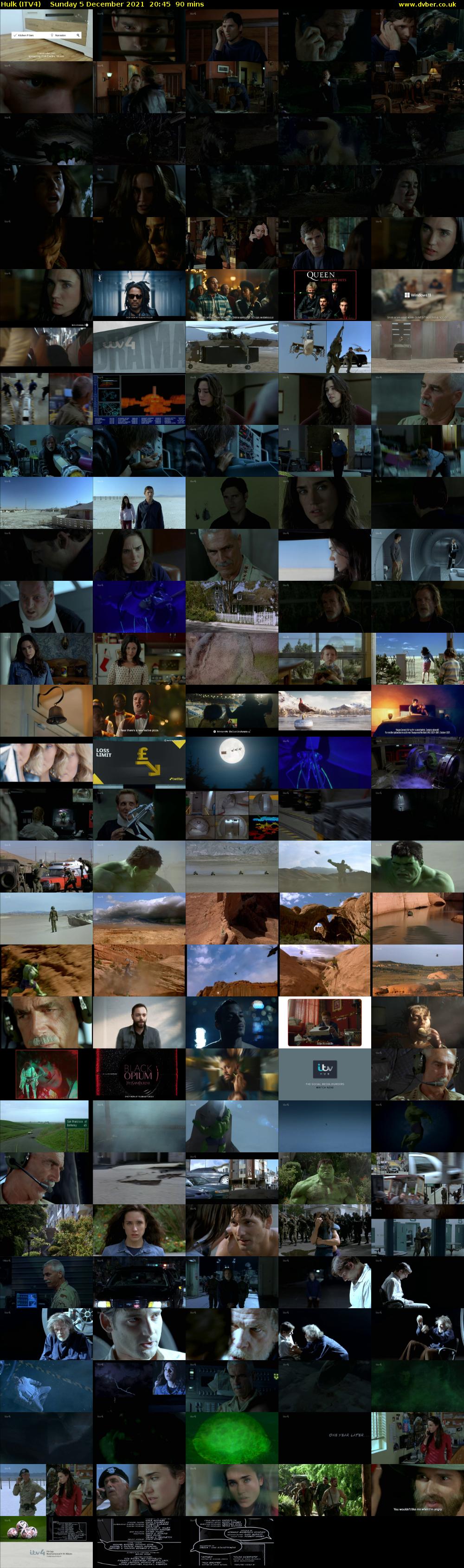 Hulk (ITV4) Sunday 5 December 2021 20:45 - 22:15