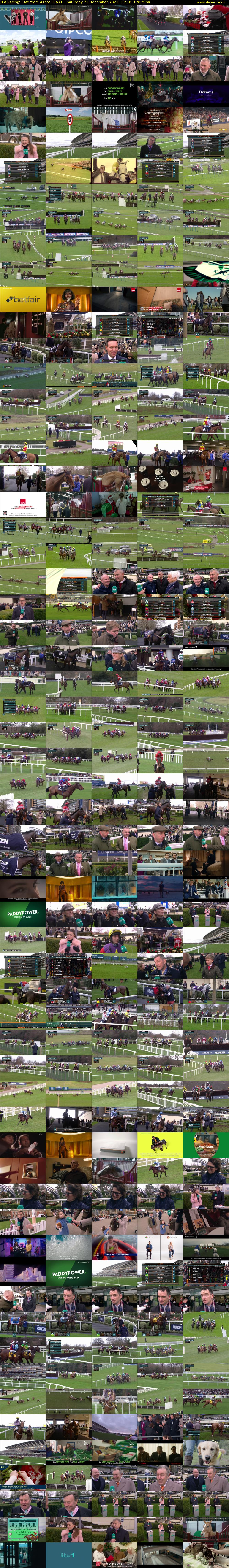 ITV Racing: Live from Ascot (ITV4) Saturday 23 December 2023 13:10 - 16:00