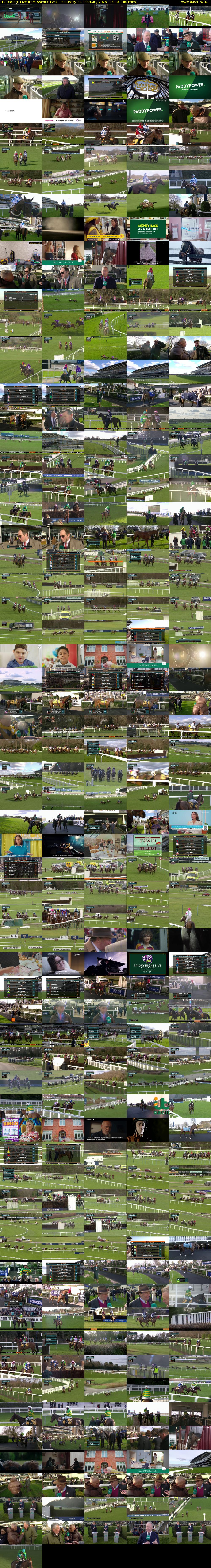 ITV Racing: Live from Ascot (ITV4) Saturday 14 February 2026 13:00 - 16:00