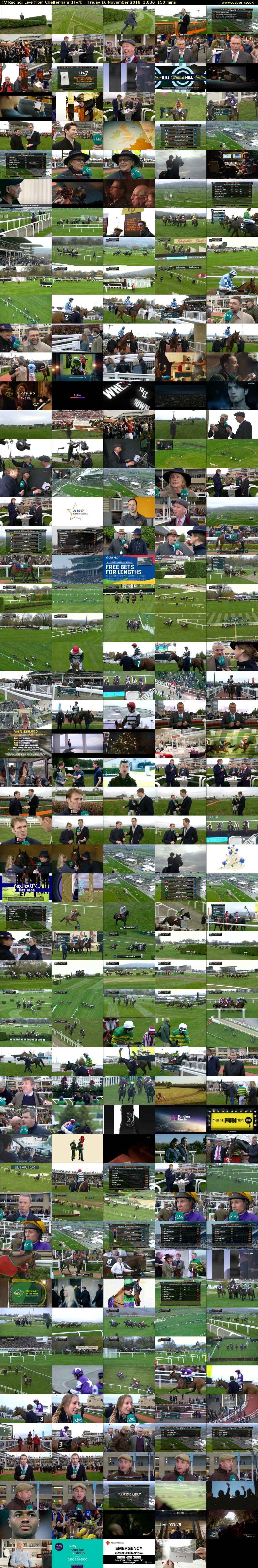 ITV Racing: Live from Cheltenham (ITV4) Friday 16 November 2018 13:30 - 16:00