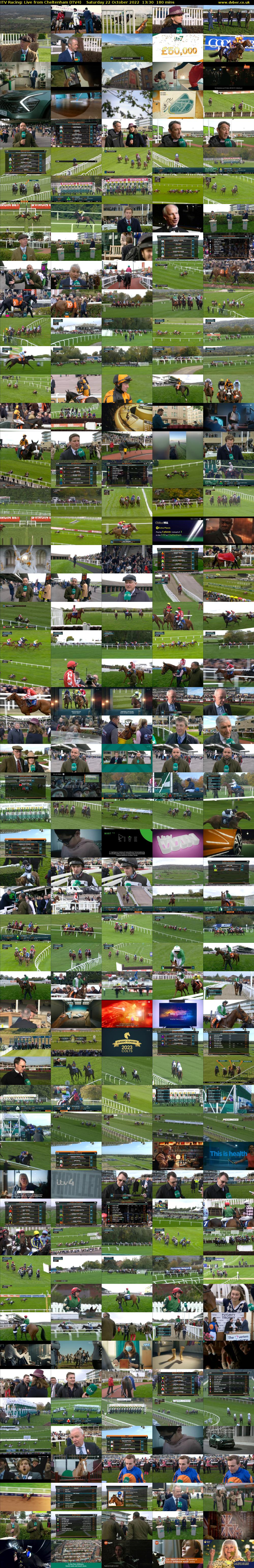 ITV Racing: Live from Cheltenham (ITV4) Saturday 22 October 2022 13:30 - 16:30
