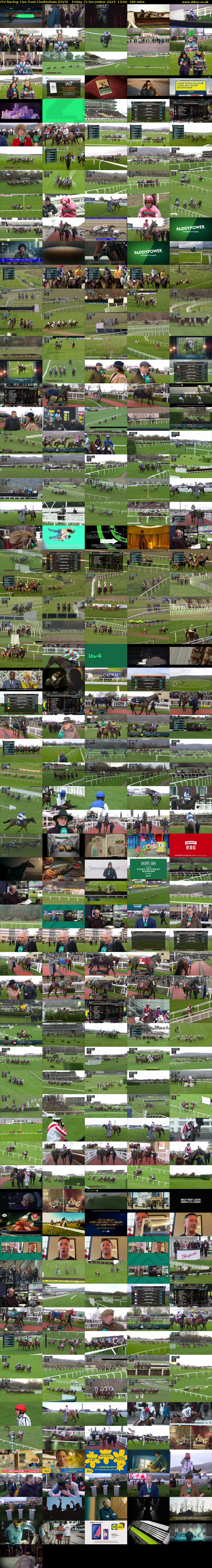ITV Racing: Live from Cheltenham (ITV4) Friday 15 December 2023 13:00 - 16:00