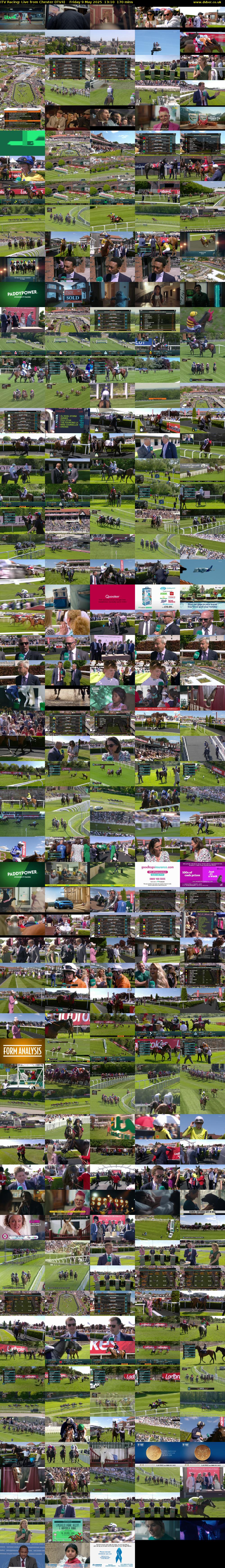 ITV Racing: Live from Chester (ITV4) Friday 9 May 2025 13:10 - 16:00